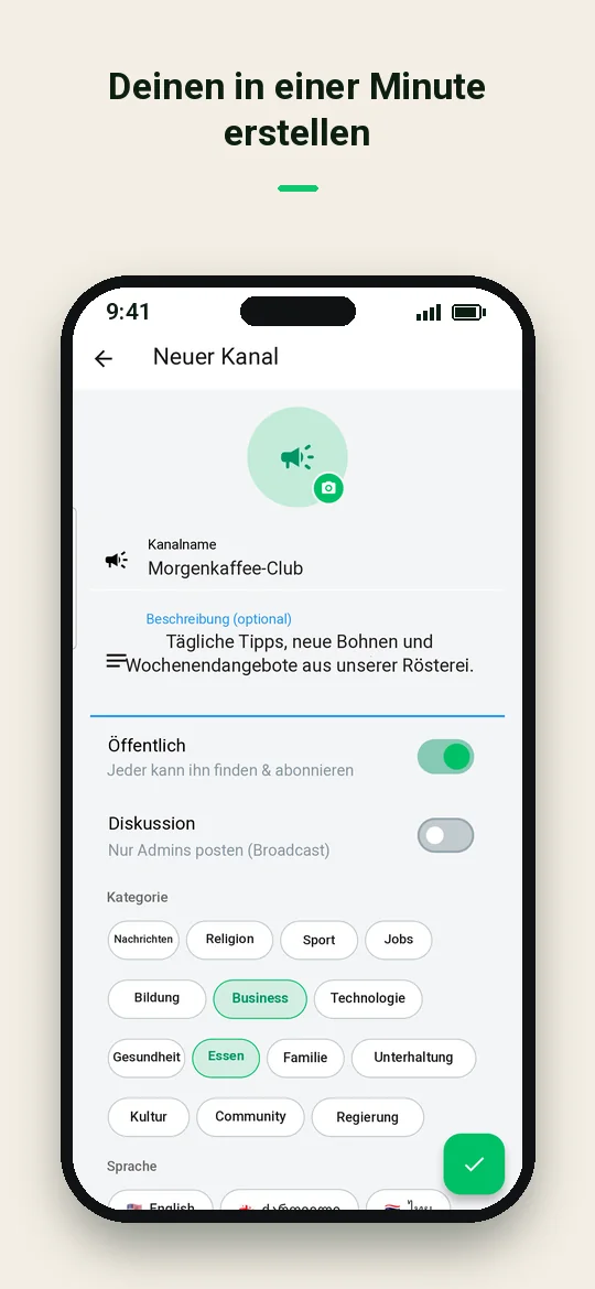 Deinen in einer Minute erstellen — Haydai