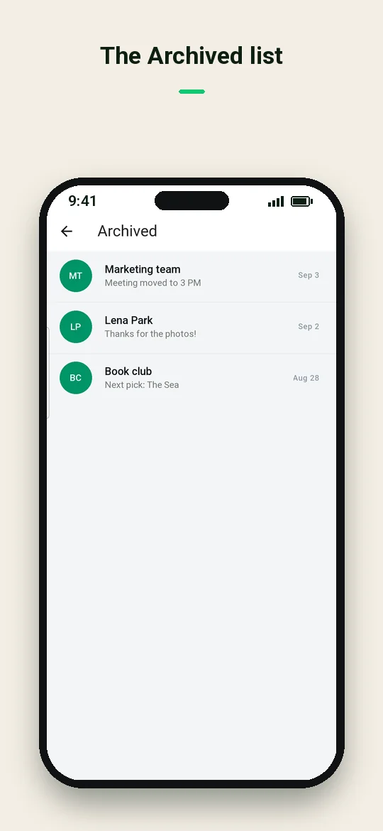 The Archived list — Haydai