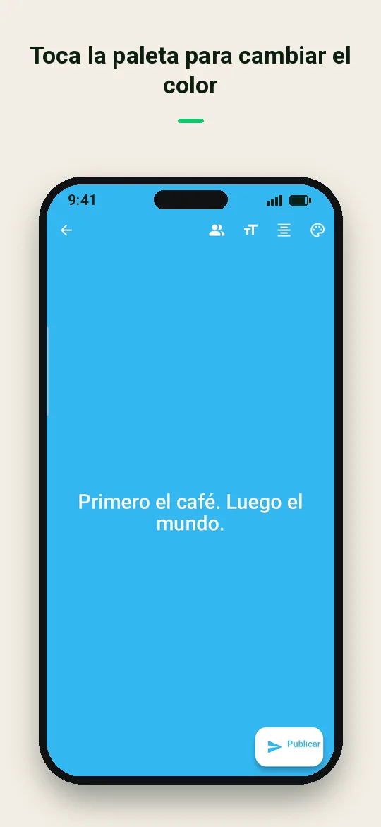 Toca la paleta para cambiar el color — Haydai