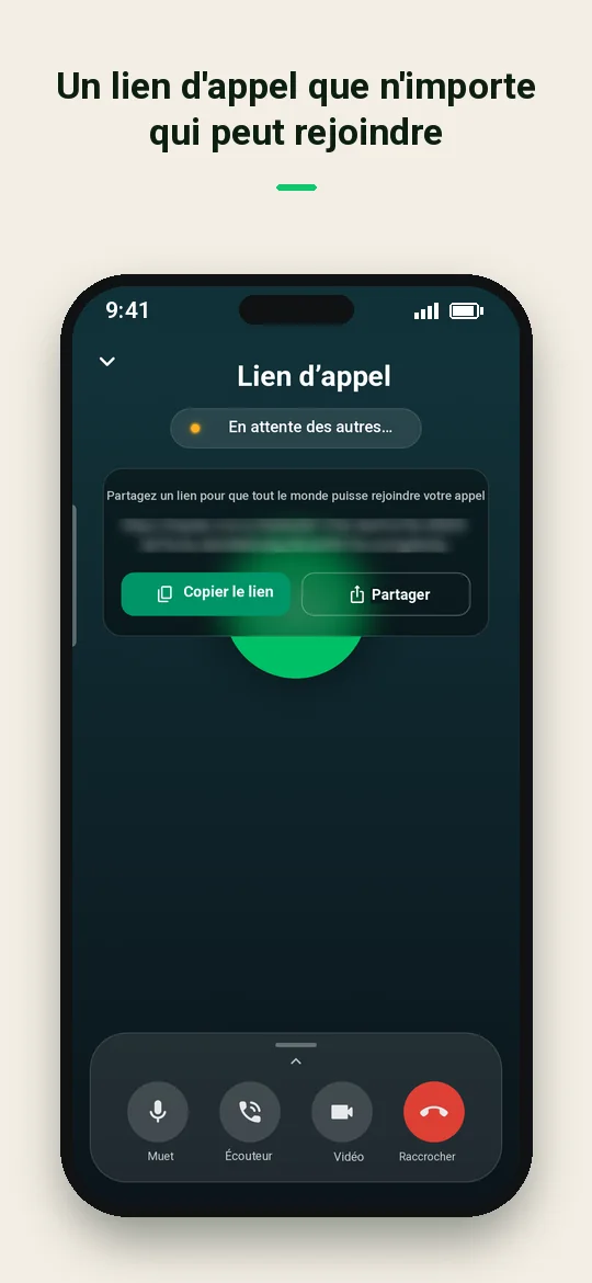 Un lien d'appel que n'importe qui peut rejoindre — Haydai