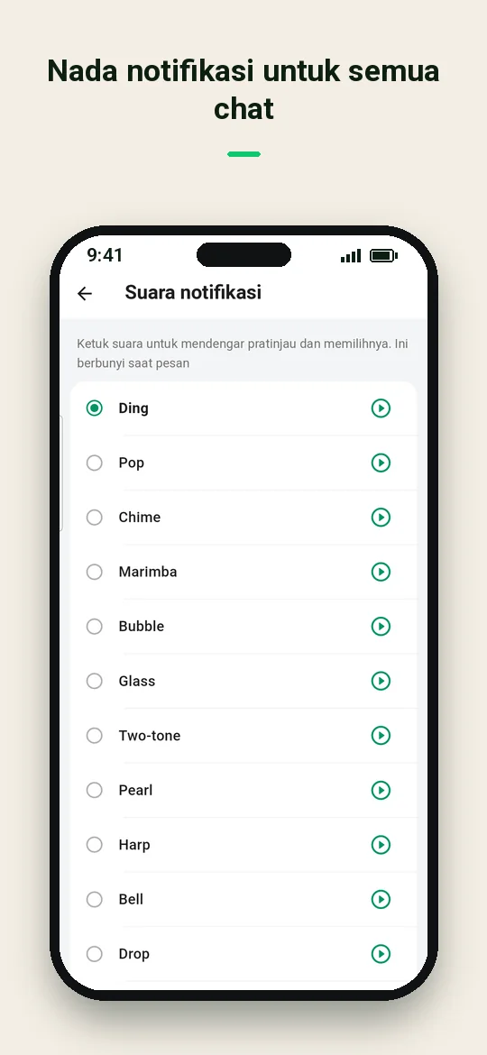Nada notifikasi untuk semua chat — Haydai