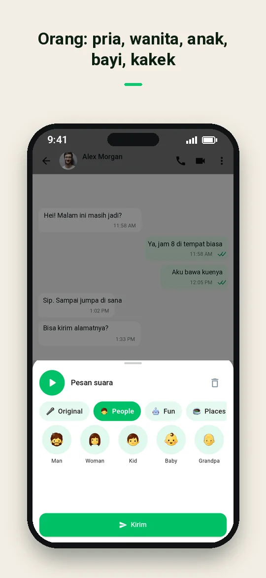 Orang: pria, wanita, anak, bayi, kakek — Haydai
