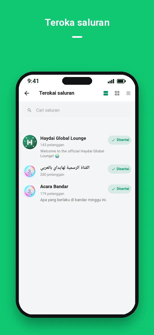 Teroka saluran — Haydai