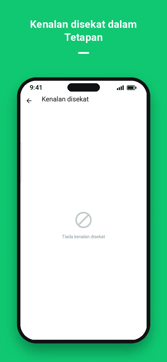 Kenalan disekat dalam Tetapan — Haydai