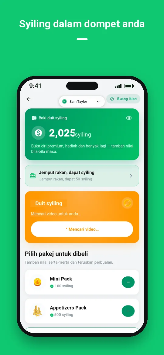 Syiling dalam dompet anda — Haydai