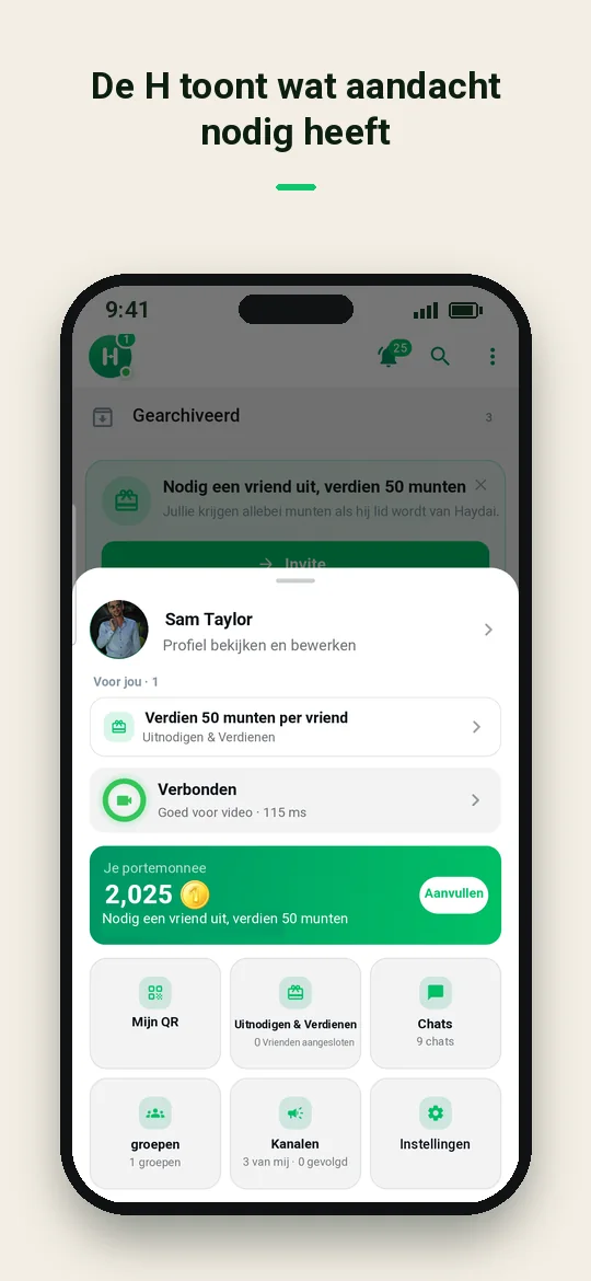 De H toont wat aandacht nodig heeft — Haydai