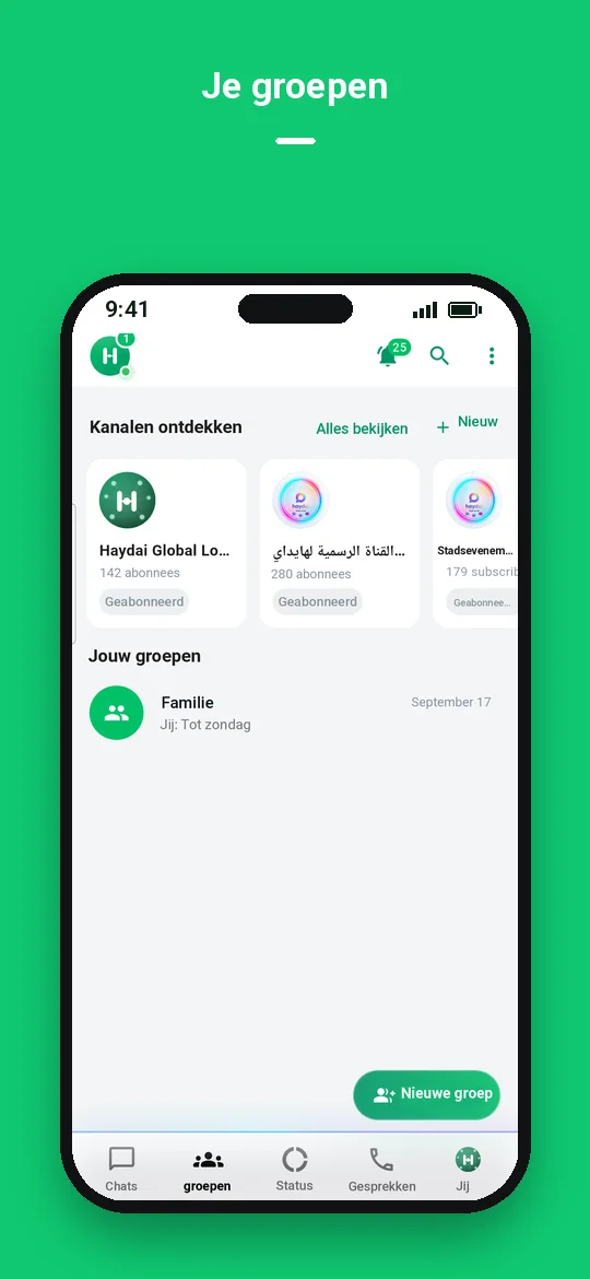 Je groepen — Haydai