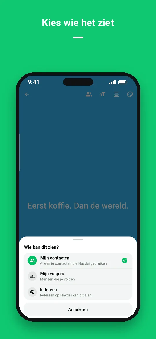 Kies wie het ziet — Haydai