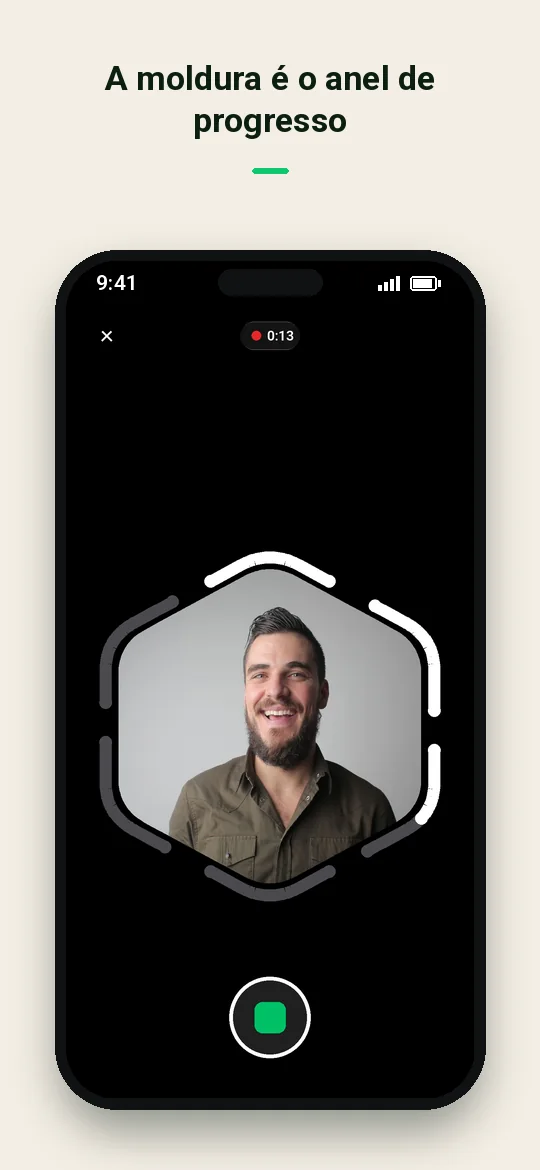 A moldura é o anel de progresso — Haydai