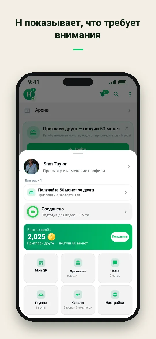 H показывает, что требует внимания — Haydai