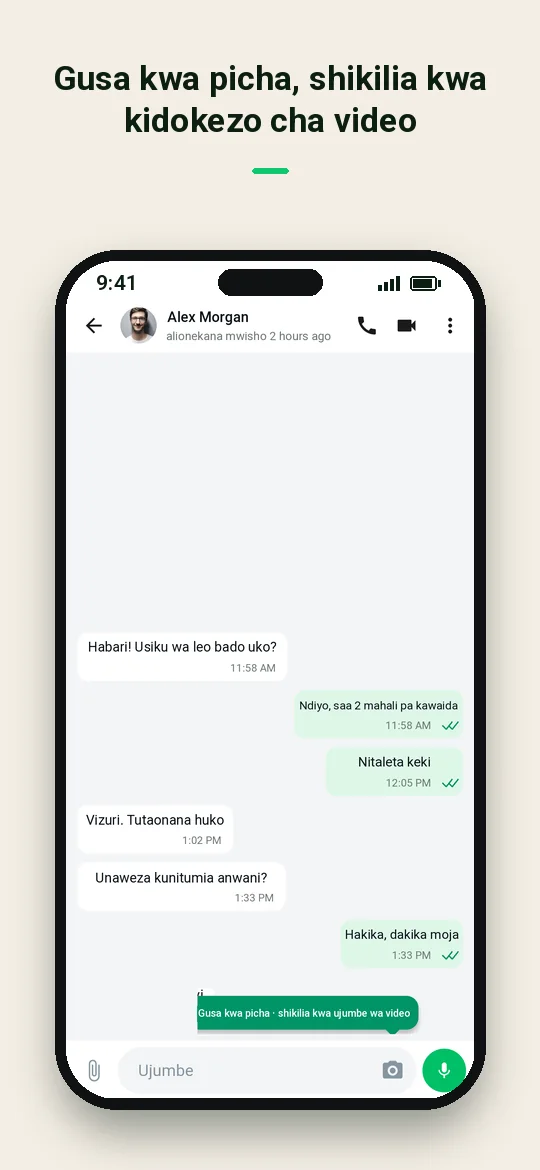 Gusa kwa picha, shikilia kwa kidokezo cha video — Haydai