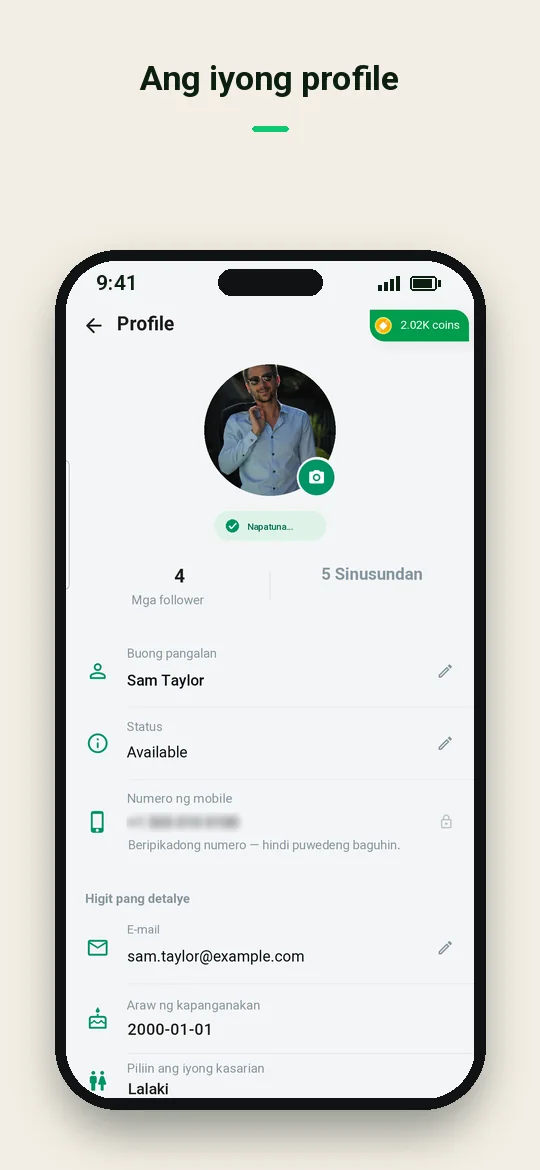 Ang iyong profile — Haydai