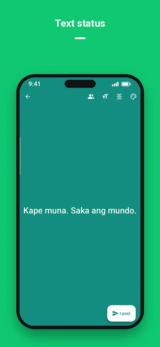 Text status — Haydai