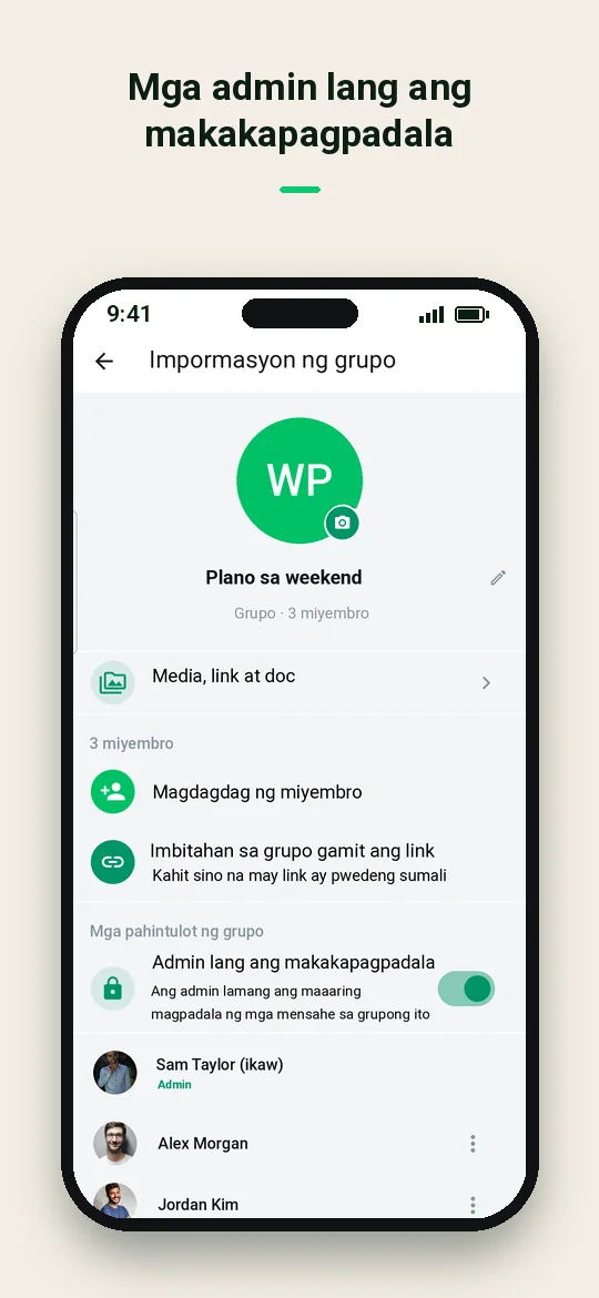 Mga admin lang ang makakapagpadala — Haydai