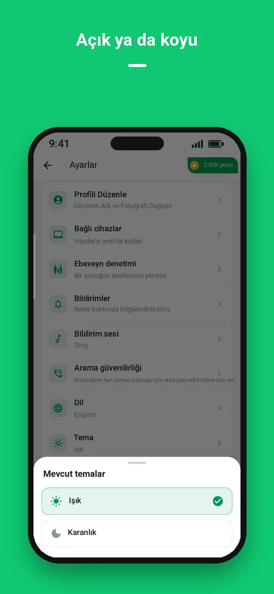 Açık ya da koyu — Haydai
