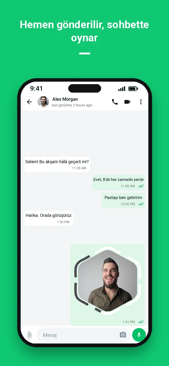 Hemen gönderilir, sohbette oynar — Haydai
