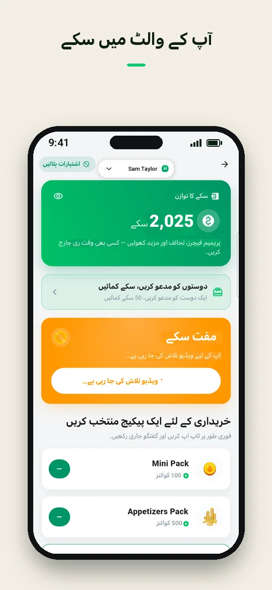 آپ کے والٹ میں سکے — Haydai
