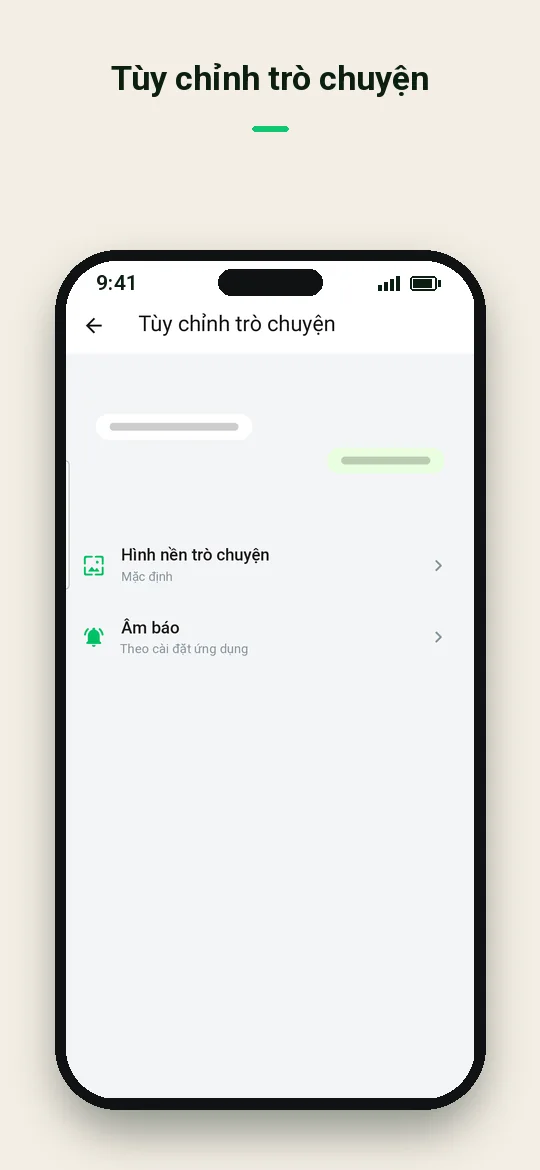 Tùy chỉnh trò chuyện — Haydai