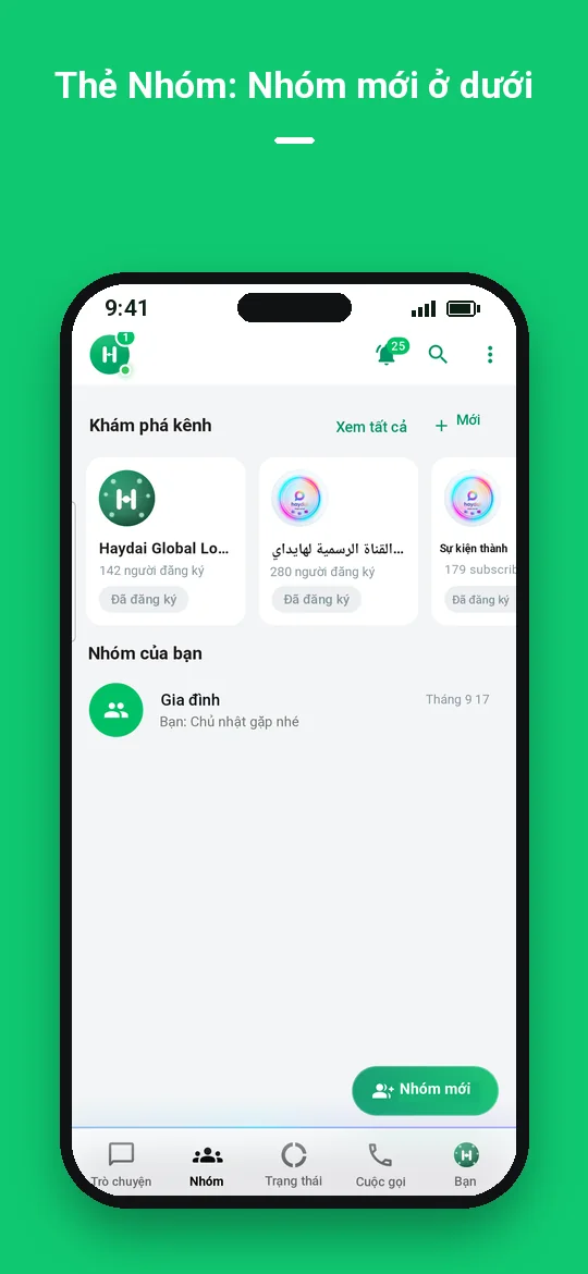Thẻ Nhóm: Nhóm mới ở dưới — Haydai